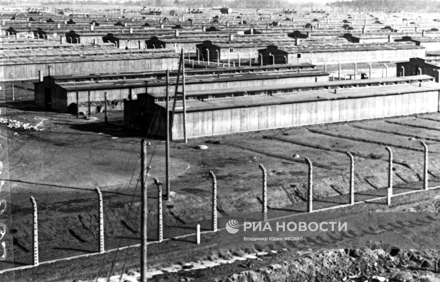 Бараки концлагеря Освенцим