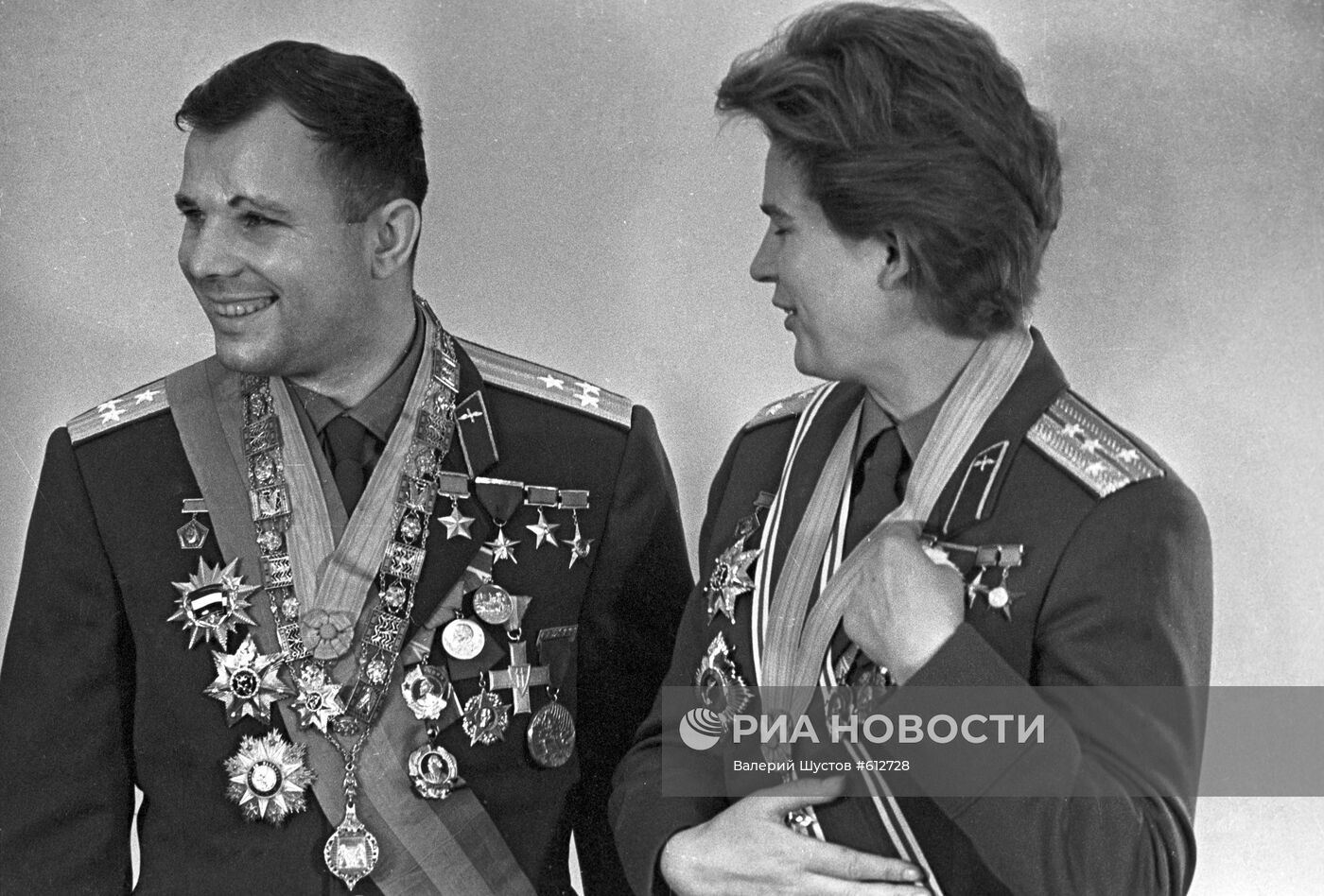 В. Николаева-Терешкова, Ю. Гагарин