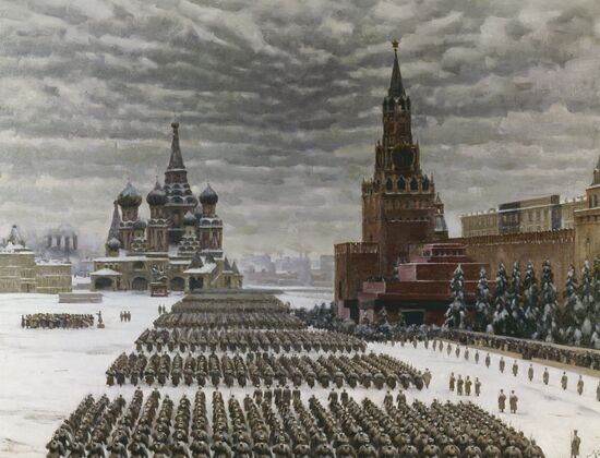 Парад 7 ноября 1941 года на Красной площади в Москве