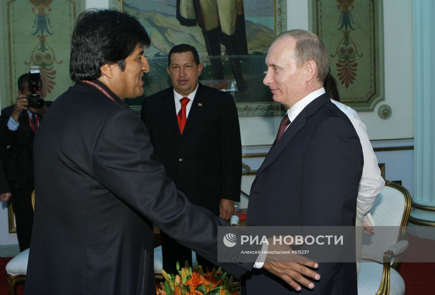 Встреча Владимира Путина с Эво Моралесом