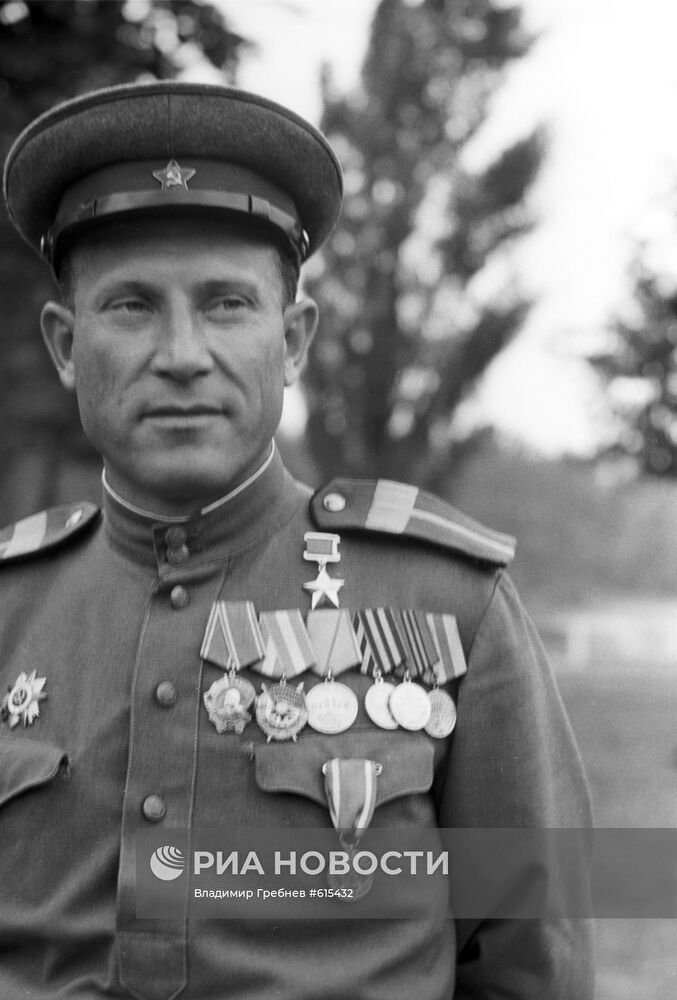 Герой Советского Союза, старший сержант Илья Сьянов