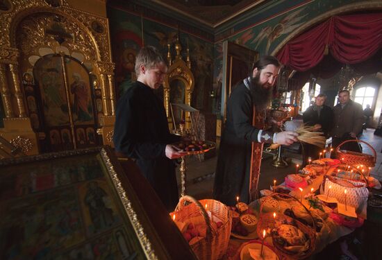 Освящение пасхальных куличей