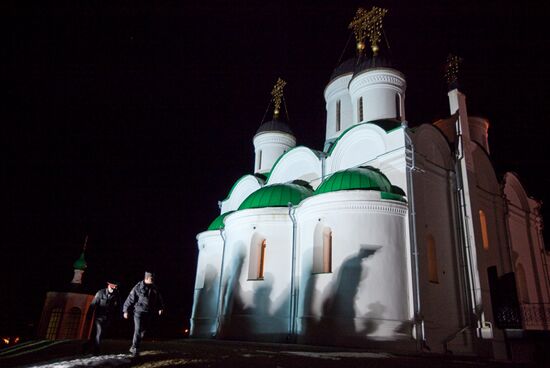 Обеспечение безопасности во время пасхального богослужения
