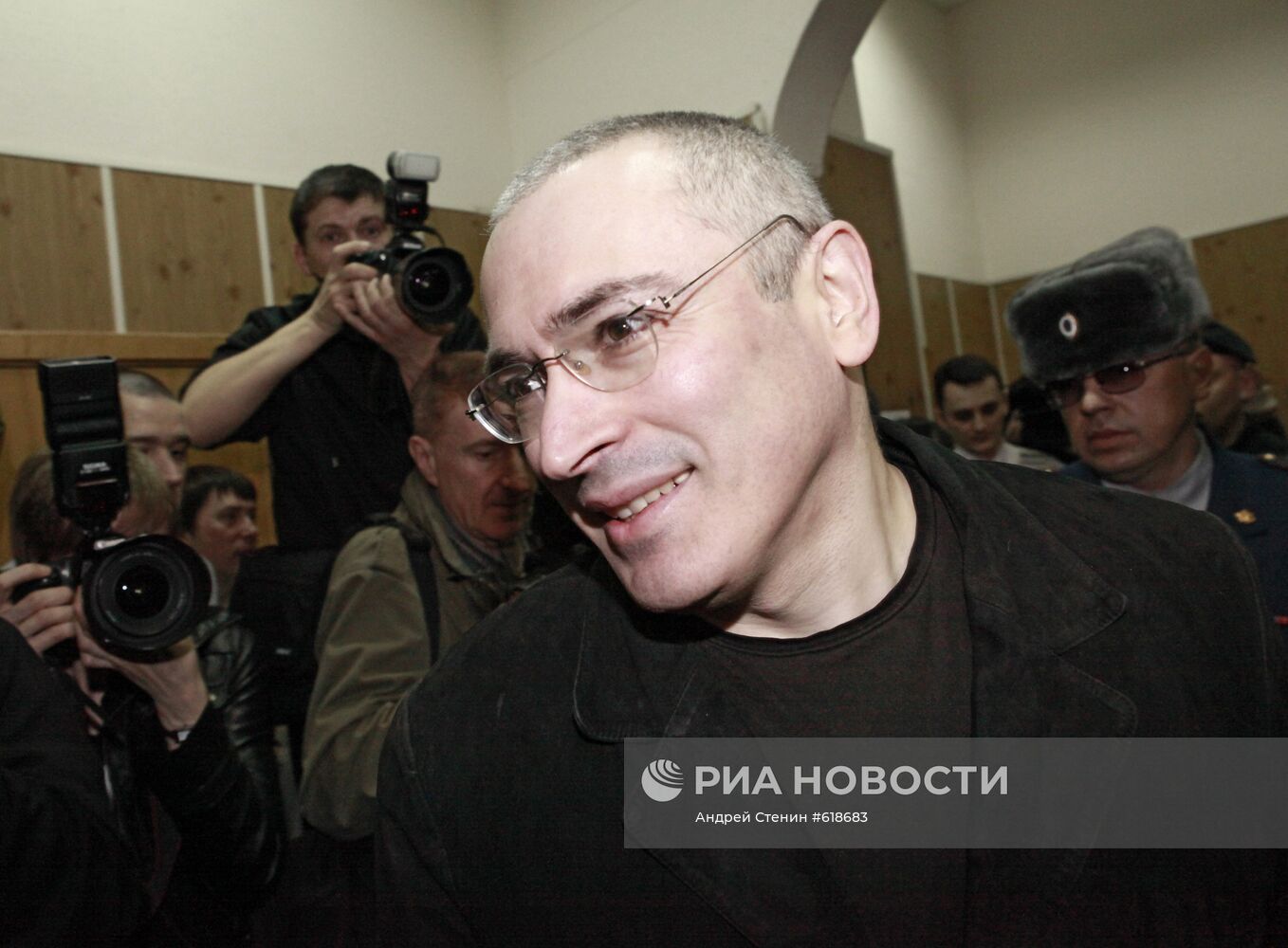 Михаил Ходорковский в Хамовническом суде Москвы