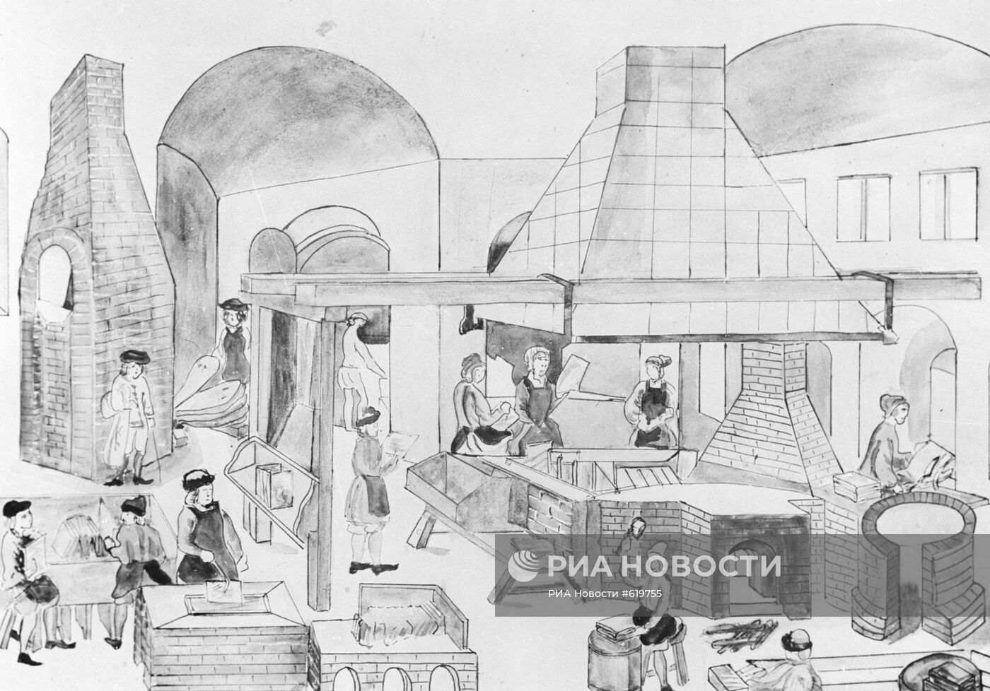 Рисунок "Промышленность России XVIII века"