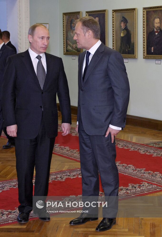 Владимир Путин и Дональд Туск