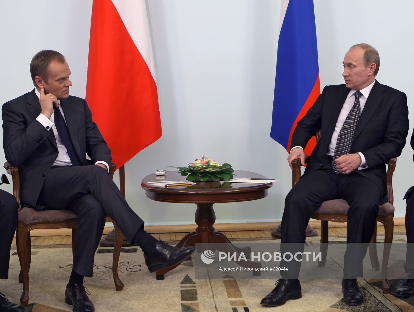 Беседа Владимира Путина с Дональдом Туском