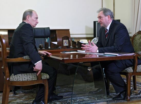 Встреча Владимира Путина с Сергеем Антуфьевым