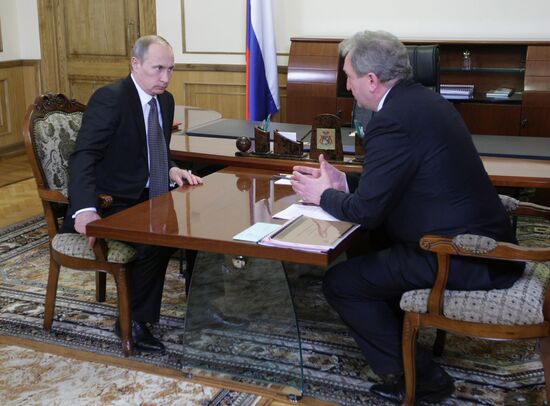 Встреча Владимира Путина с Сергеем Антуфьевым