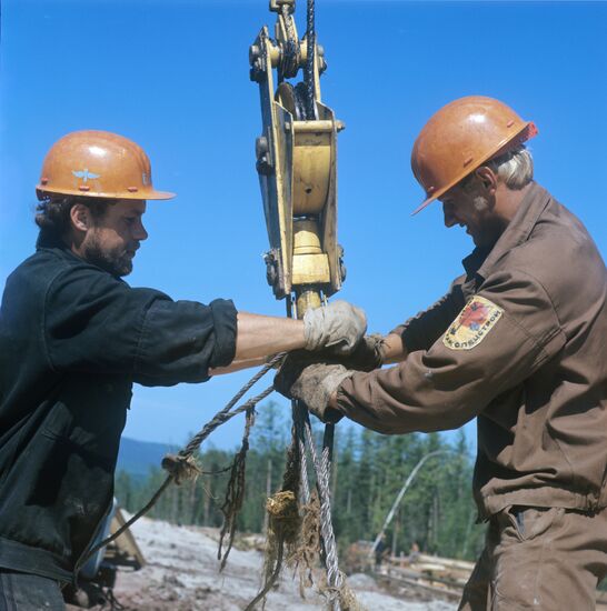 На строительстве БАМа