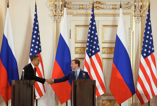 Совместная пресс-конференция Дмитрия Медведева и Барака Обамы
