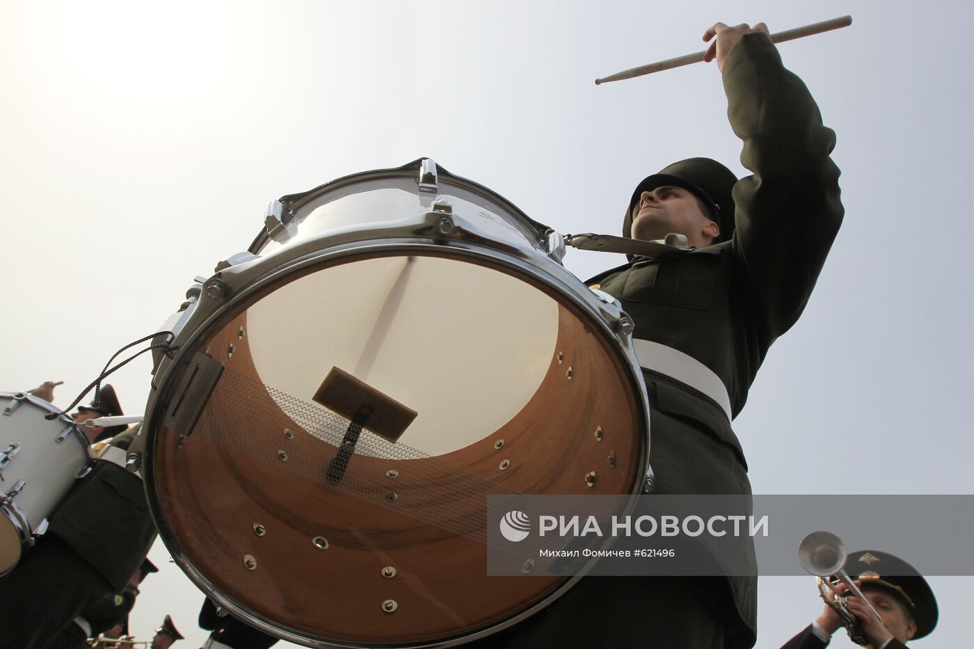 Репетиция оркестра Московского военного округа к Параду Победы