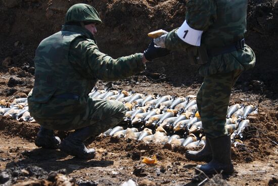 Утилизация просроченных боеприпасов на Чебаркульском полигоне