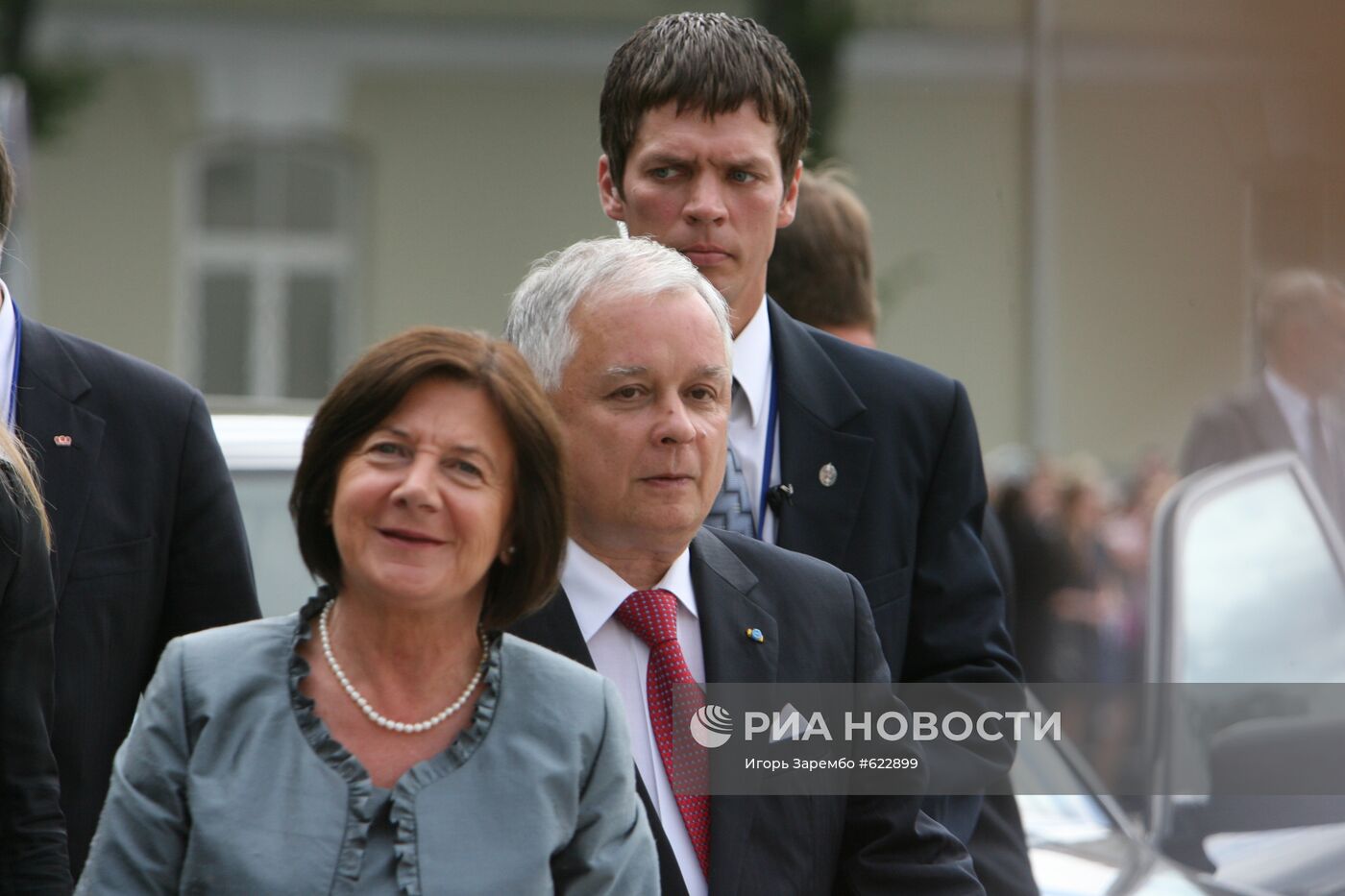 Президент Польши Лех Качиньский с супругой