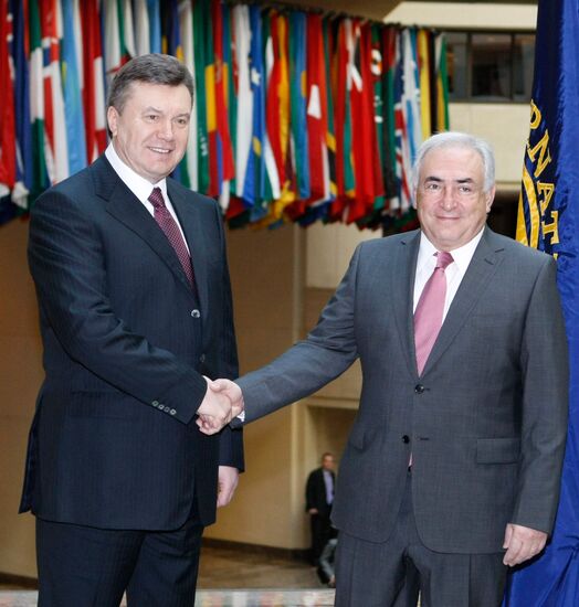 Встреча президента Украины с исполнительным директором МВФ