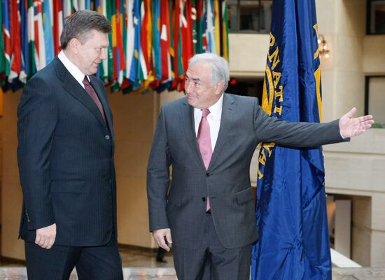 Встреча президента Украины с исполнительным директором МВФ