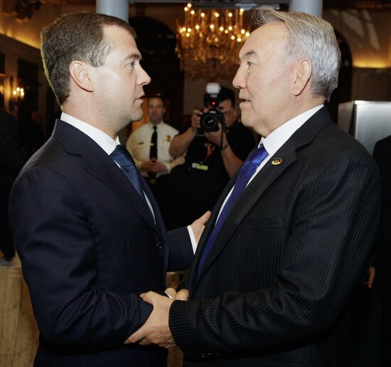 Встреча Дмитрия Медведева и Нурсултана Назарбаева