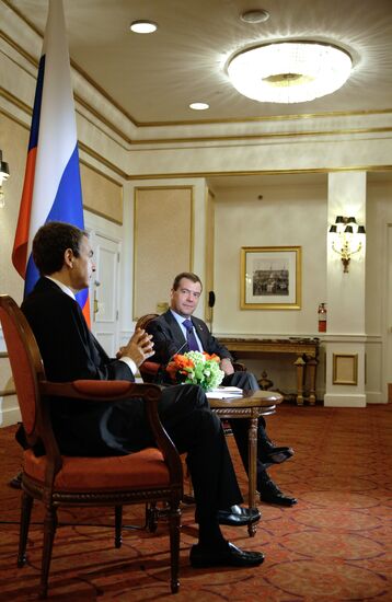 Встреча Дмитрия Медведева и Хосе Луиса Родригеса Сапатеро