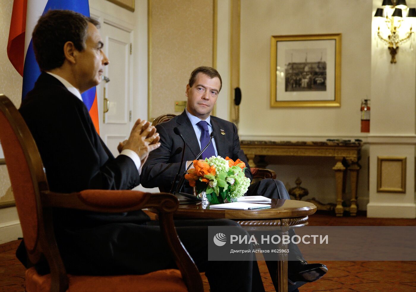 Встреча Дмитрия Медведева и Хосе Луиса Родригеса Сапатеро