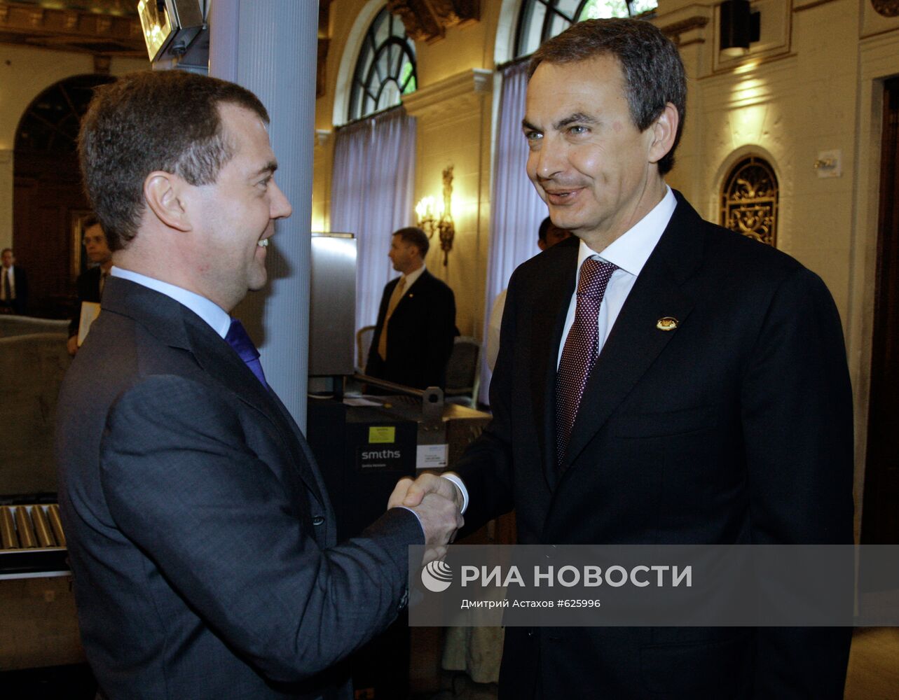 Встреча Дмитрия Медведева и Хосе Луиа Родригеса Сапатеро