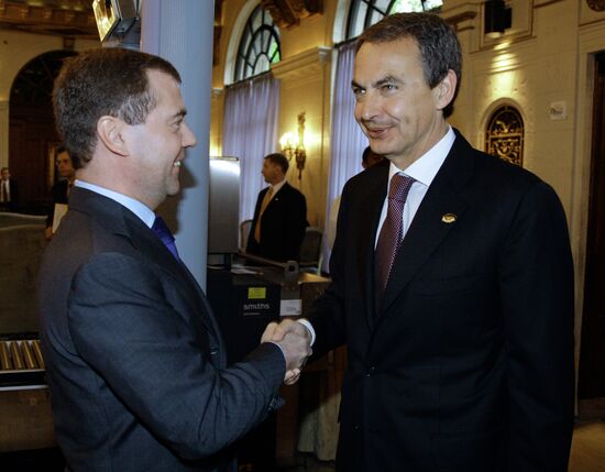 Встреча Дмитрия Медведева и Хосе Луиа Родригеса Сапатеро