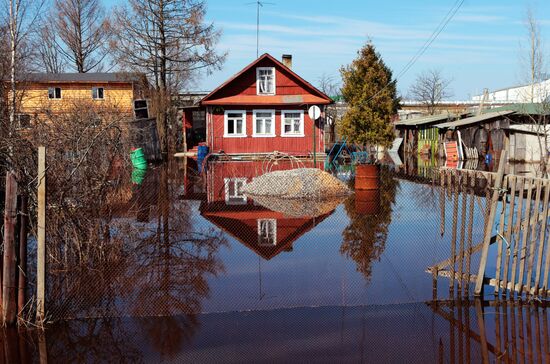 Подтопление домов в Ленинградской области