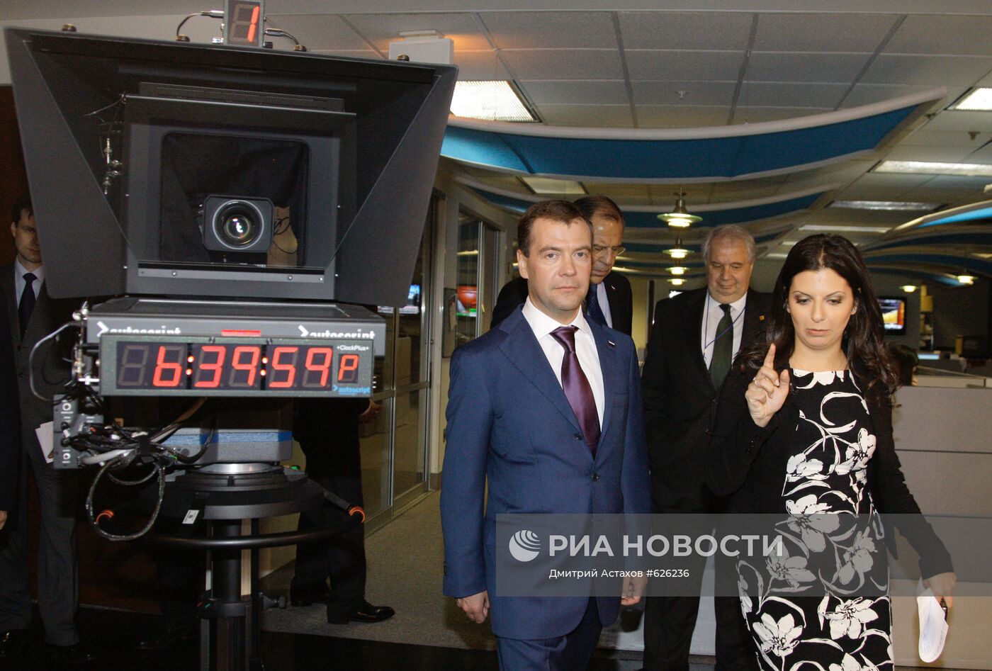 Дмитрий Медведев посетил телекомплекс канала Russia Today