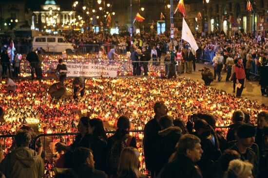 Траур в Варшаве