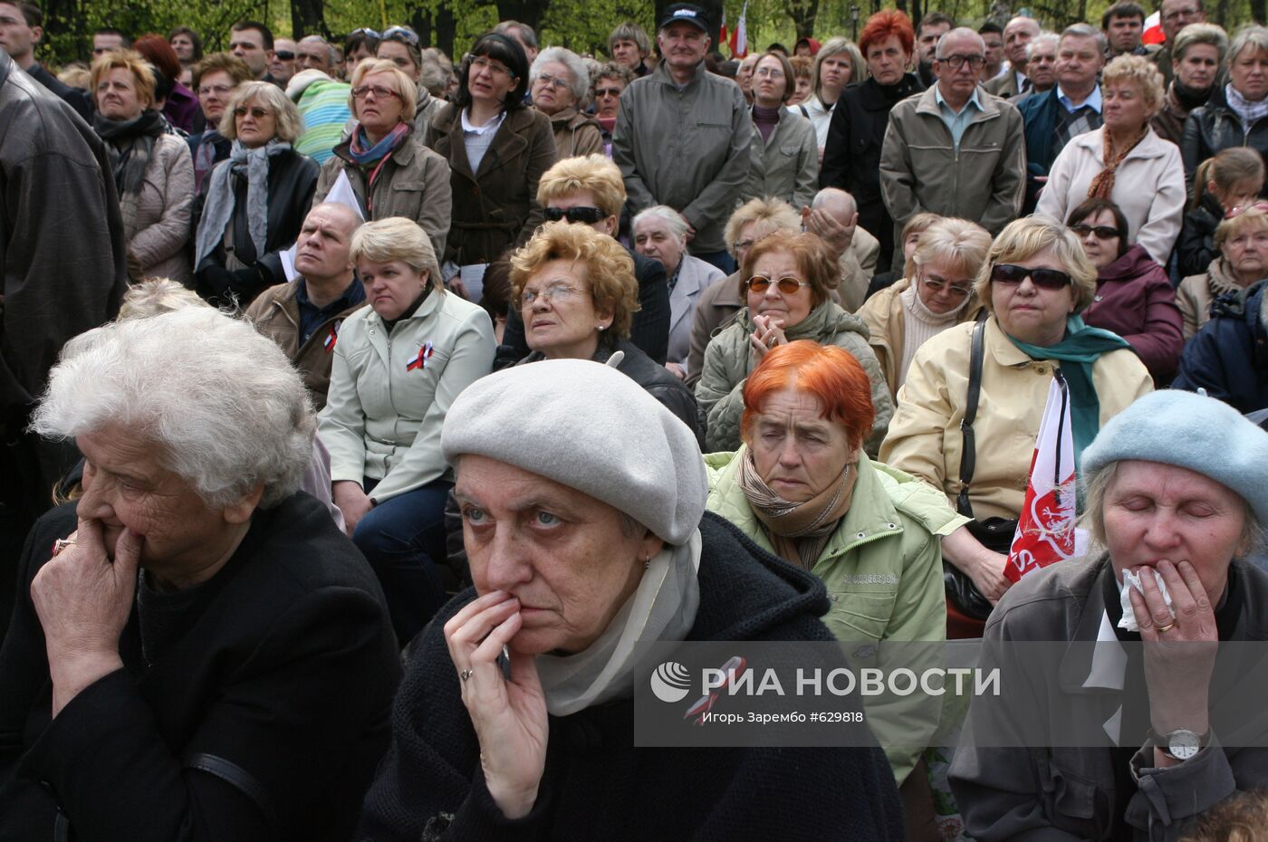 Прощание в Варшаве с жертвами авиакатастрофы под Смоленском