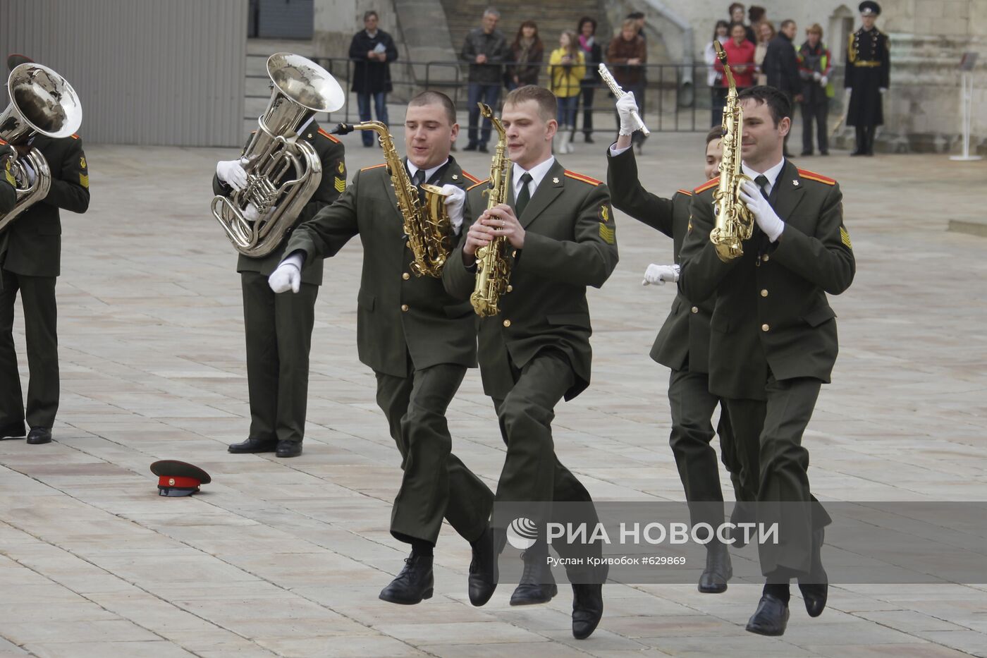 Участники оркестра Министерства обороны РФ