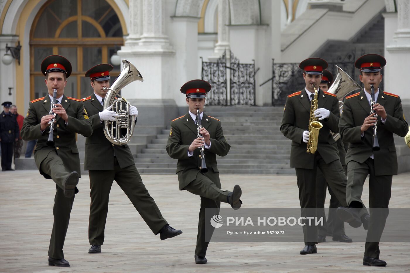 Участники оркестра Министерства обороны РФ