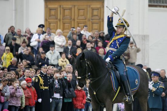 Конный развод президентского полка