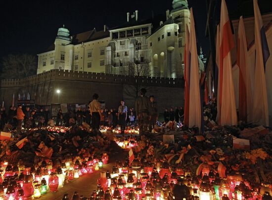Краков готовится к похоронам президента Польши