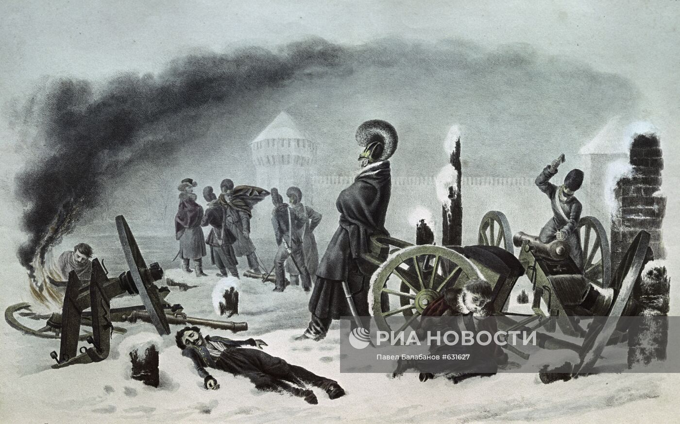 Французские войска в Смоленске 28 октября 1812 года