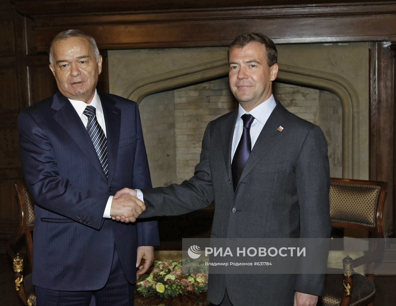 Д.Медведев и И.Каримов
