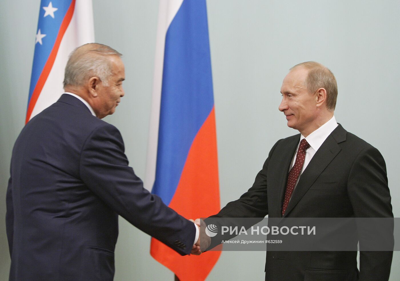 Встреча Владимира Путина с Исламом Каримовым в Москве