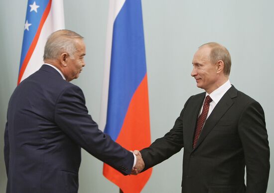 Встреча Владимира Путина с Исламом Каримовым в Москве