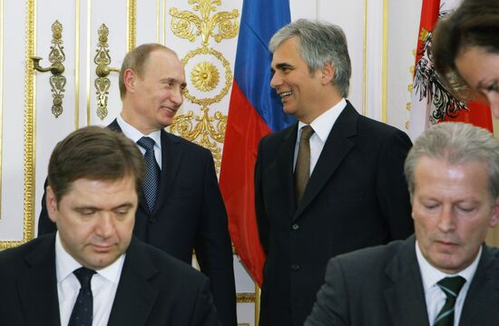 Рабочий визит Владимира Путина в Австрию