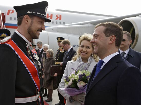 Государственный визит президента РФ Д.Медведева в Норвегию