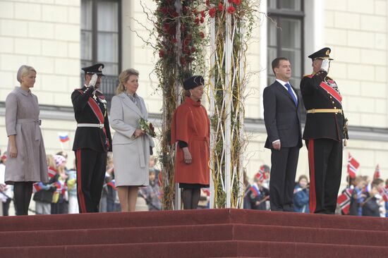 Государственный визит президента РФ Д.Медведева в Норвегию