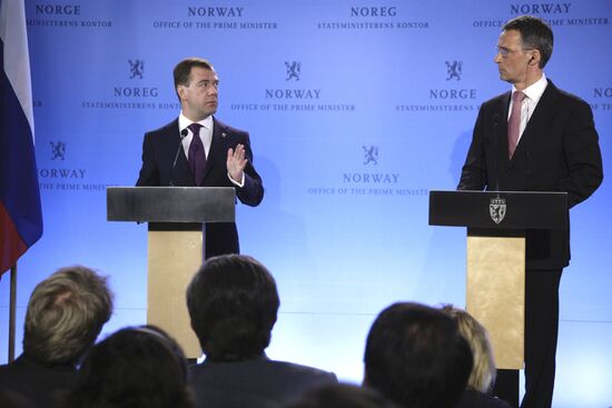 Госвизит президента РФ Д.Медведева в Норвегию. День второй