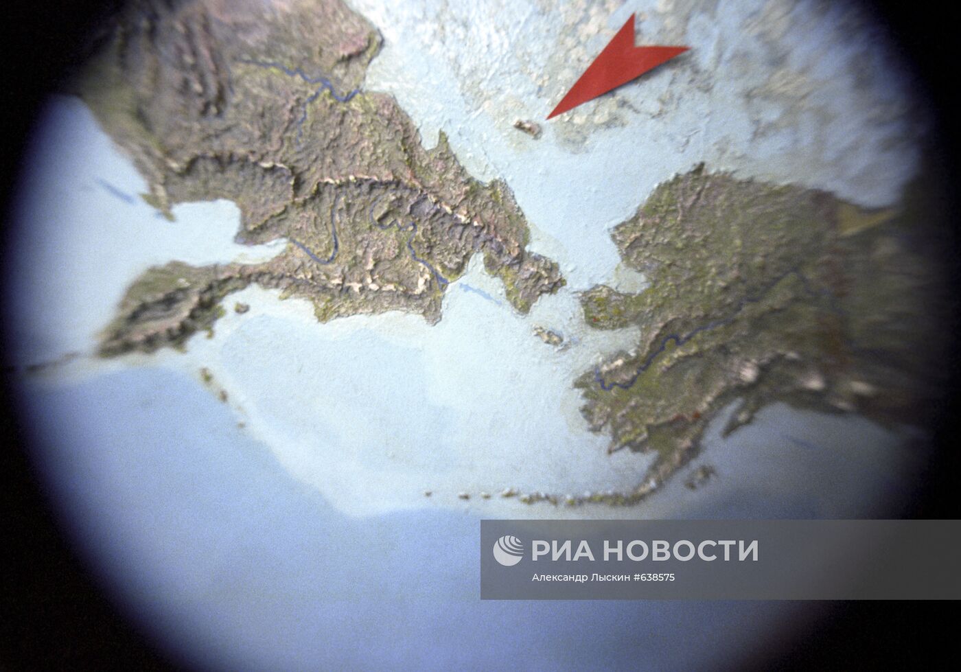 Остров Врангеля на географической карте