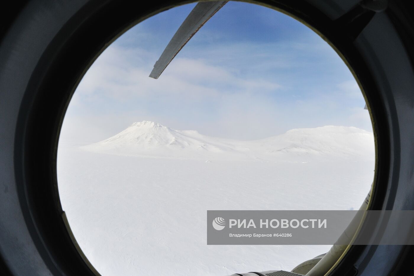 Вид из вертолета Ми-8