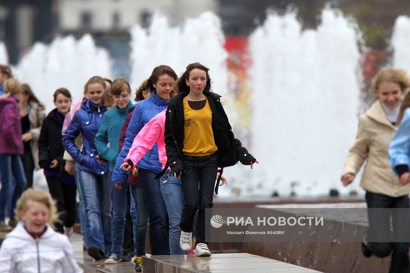 Открытие сезона фонтанов в Москве