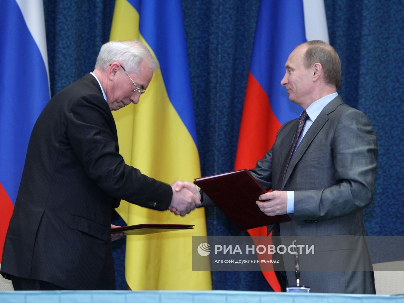 Подписание российско-украинских соглашений