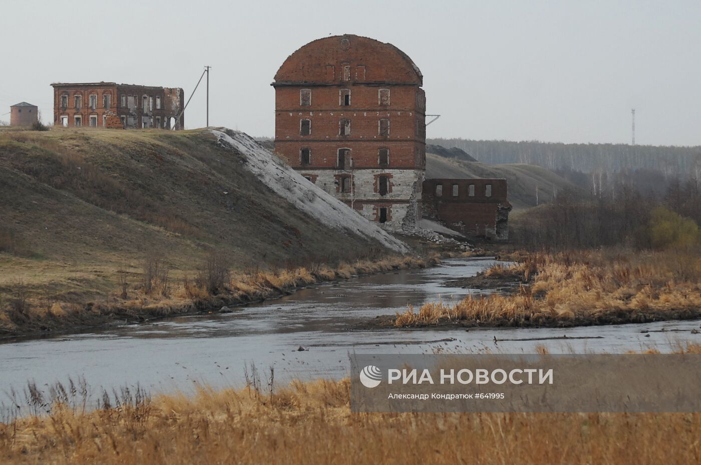 Река Теча в деревне Муслюмово