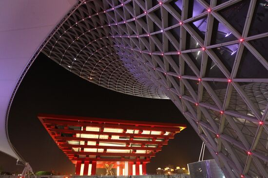 Здание павильона Китая на выставке ЭКСПО-2010