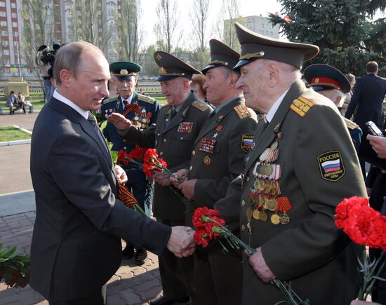 Владимир Путин посетил парк Победы в Казани