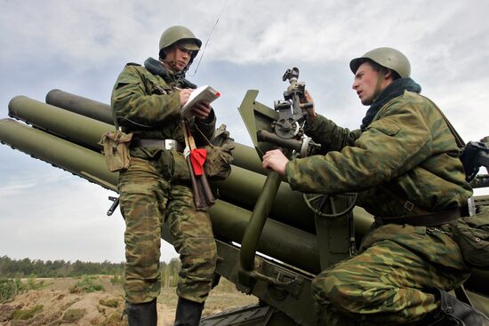 Командно-штабные учения белорусских артиллеристов