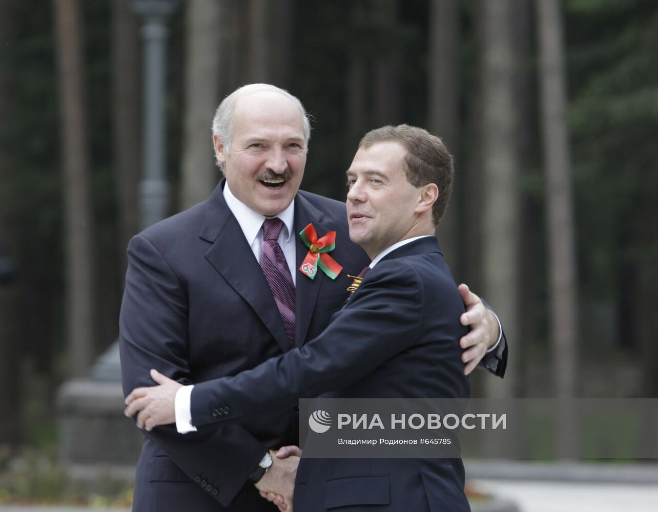 Д.Медведев и А.Лукашенко